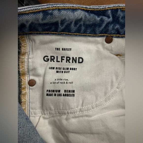 GRLFRND The Hailey low rise slim boot with slit Melrose 25 - Picture 5 of 10